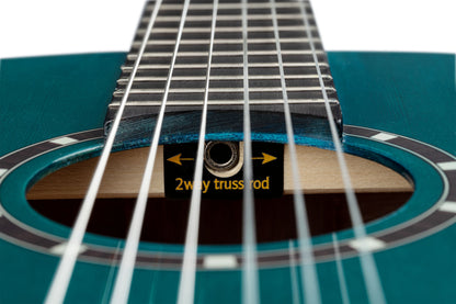 ORTEGA Family Series 3/4 Konzertgitarre 6 String - Ocean Blue + Bag