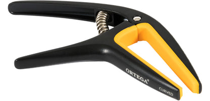 ORTEGA Curved/Flat Guitar Capo - Black/Orange
