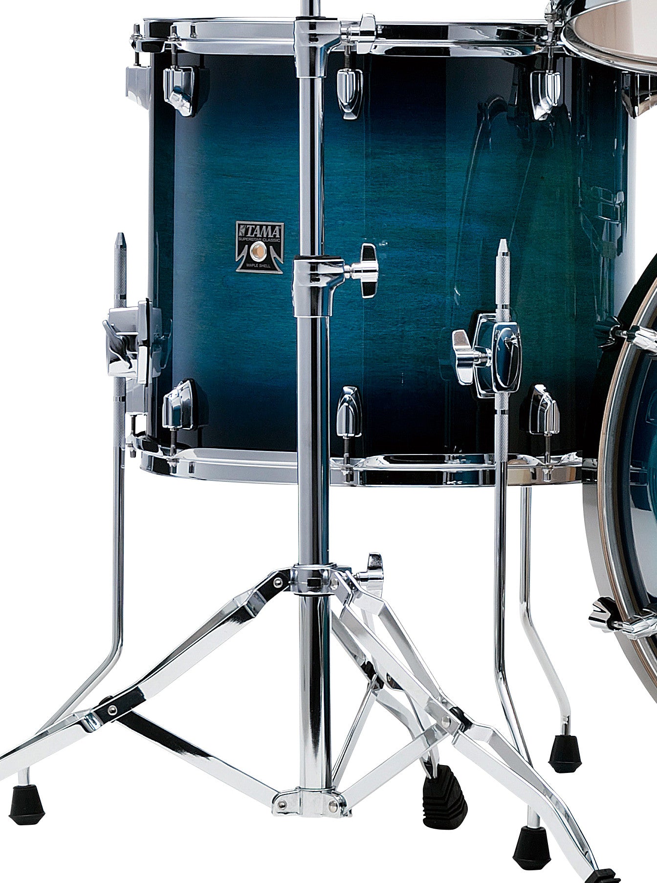 TAMA Superstar Classic Floor Tom 18" x 16" - Blue Lacquer Burst/Chrom HW