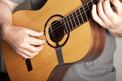 ORTEGA Nylon Guitar Strap with Support Hook - Black