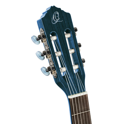 ORTEGA Family Series 4/4 Slim Neck Konzertgitarre 6 String - Ocean Blue + Bag