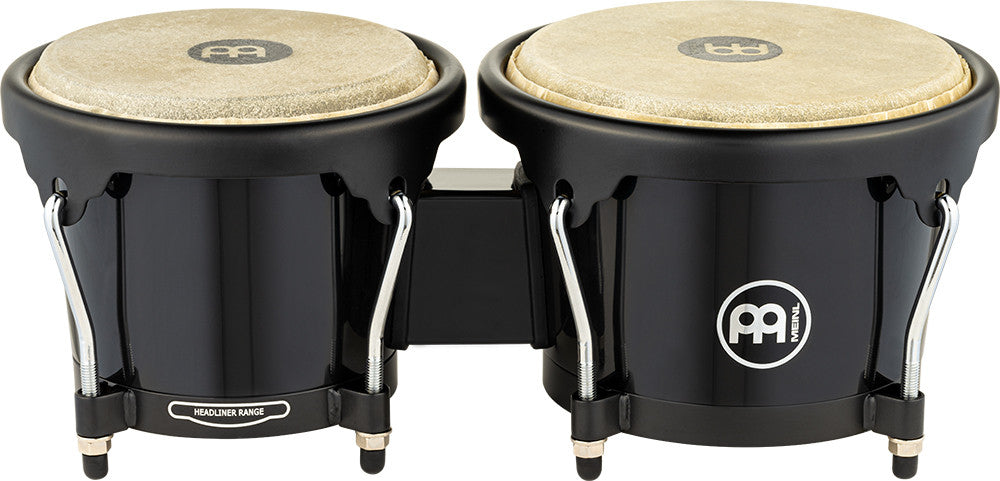 MEINL Percussion Journey Series Bongo 6 1/2" Macho & 7 1/2" Hembra - Black