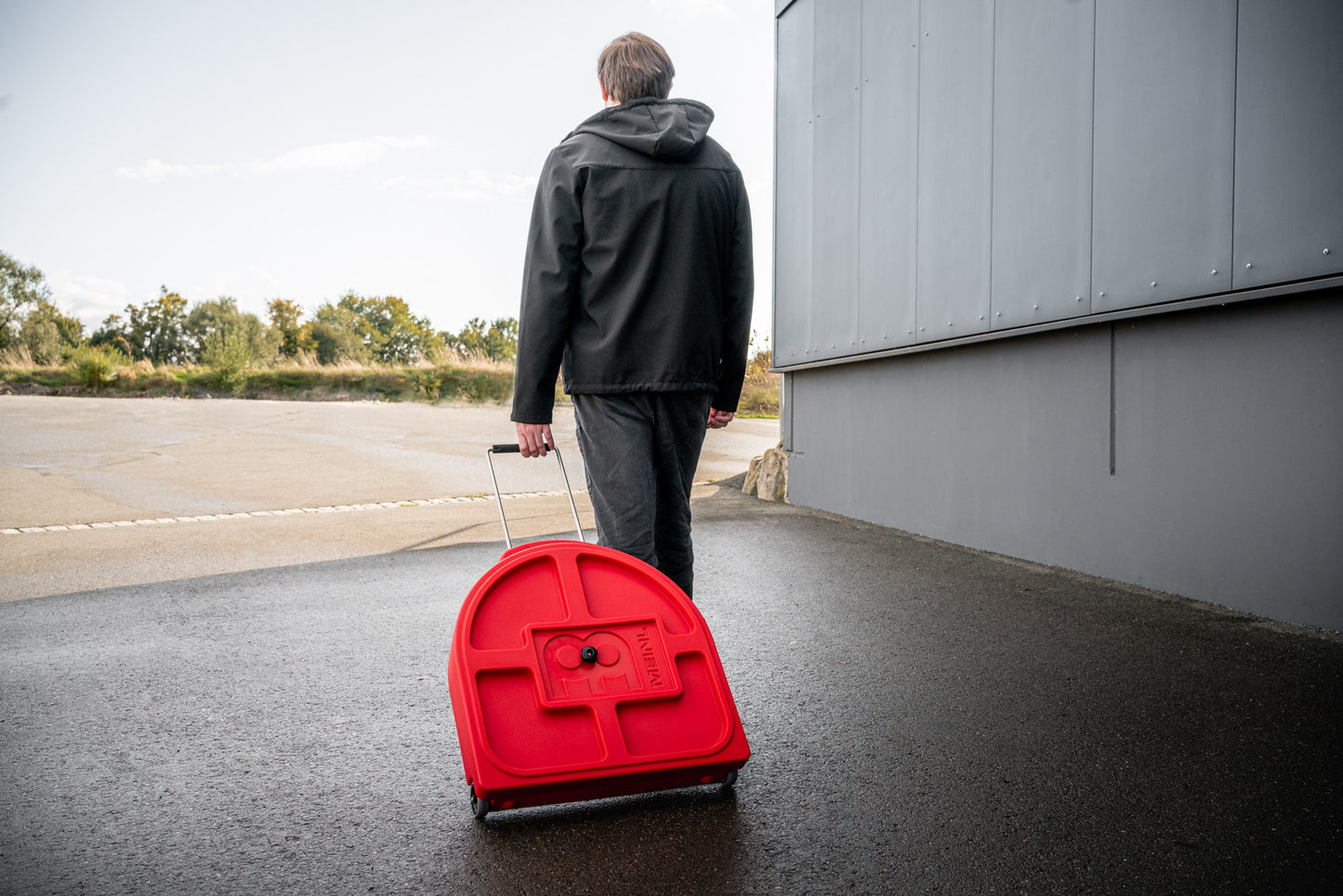 MEINL Cymbals Pro Cymbal Case Trolley 22" - Red