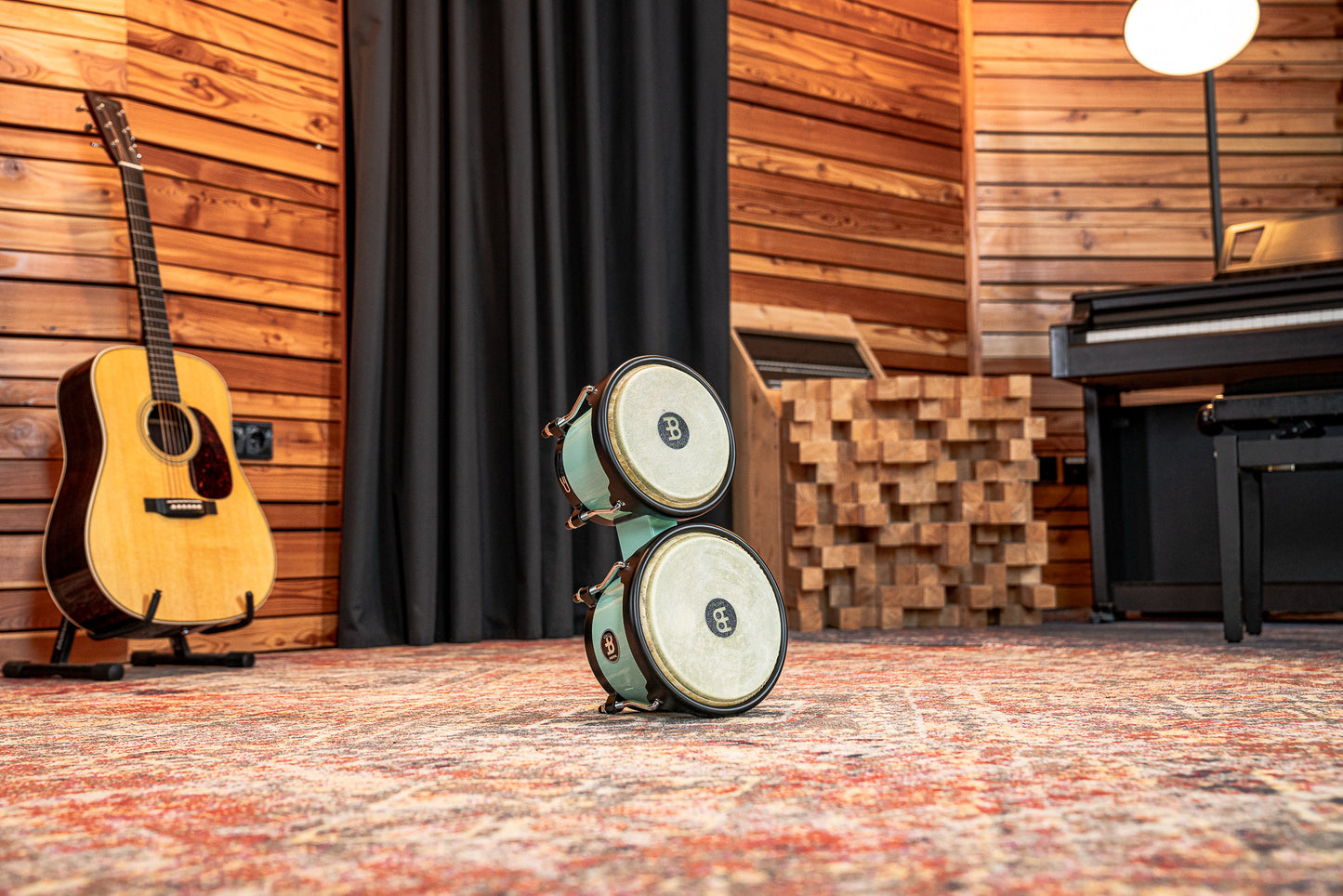 MEINL Percussion Journey Series Bongo 6 1/2" Macho & 7 1/2" Hembra - Seafoam Green