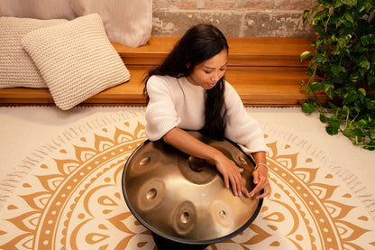 Meinl Sonic Energy Sensory Handpan Edelstahl D Kurd 9 Töne 440 Hz - Vintage Gold