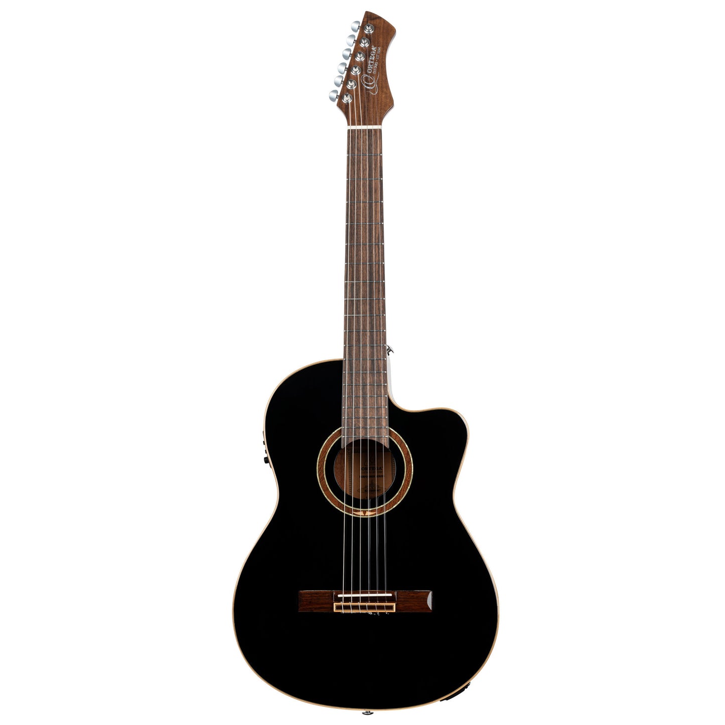 ORTEGA Performer Series 4/4 Classical Guitar 6-String - Black + Gig Bag