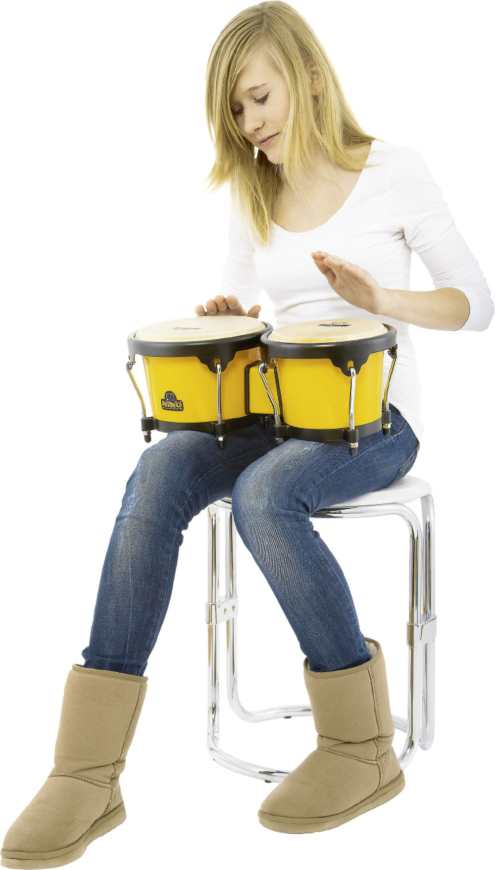 NINO Percussion Molded ABS Bongo Plus - 6 1/2" & 7 1/2"