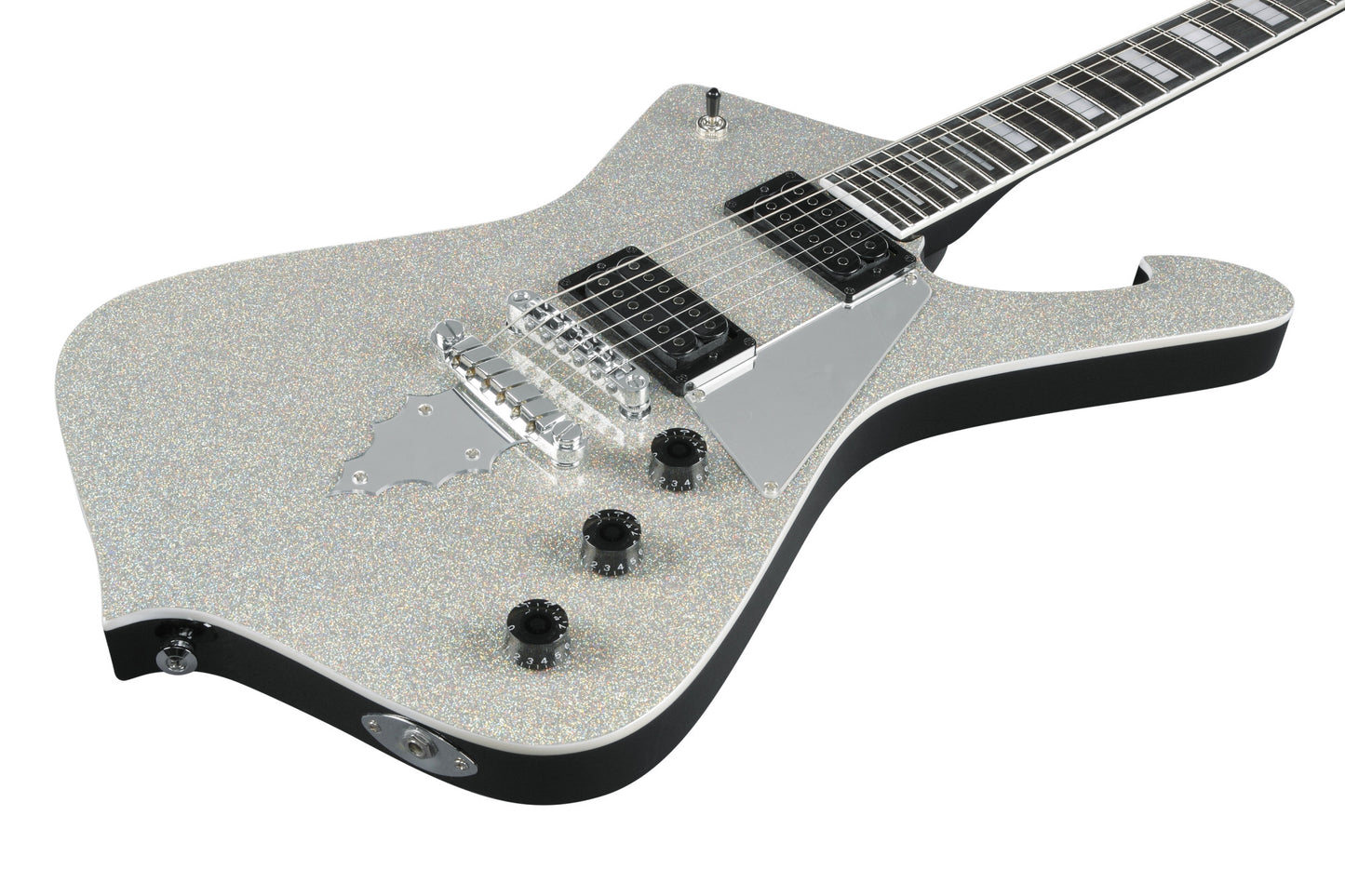 IBANEZ Paul Stanley "KISS" Signature Electric Guitar 6-String - Silver Sparkle + Gig Bag
