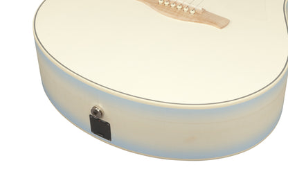 IBANEZ Advanced Acoustic AAM Acoustic Guitar 6-String - Transparent Antique White Ice Blue Open Pore