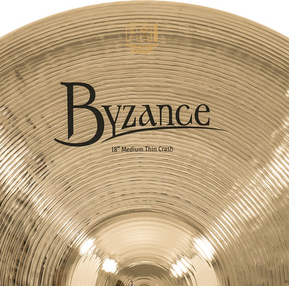 MEINL Cymbals Byzance Brilliant Medium Thin Crash - 18"