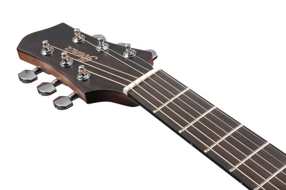 IBANEZ Jon Gomm Signature Akustikgitarre 6-String - Black Satin Decke / Natural High Gloss Boden und Zargen + Gigbag