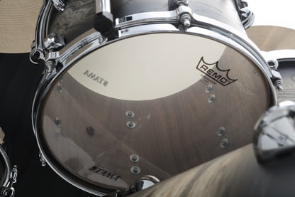 TAMA STAR Walnut Rack Tom 8" x 6" - Satin Black Japanese Sen Burst/Chrom HW