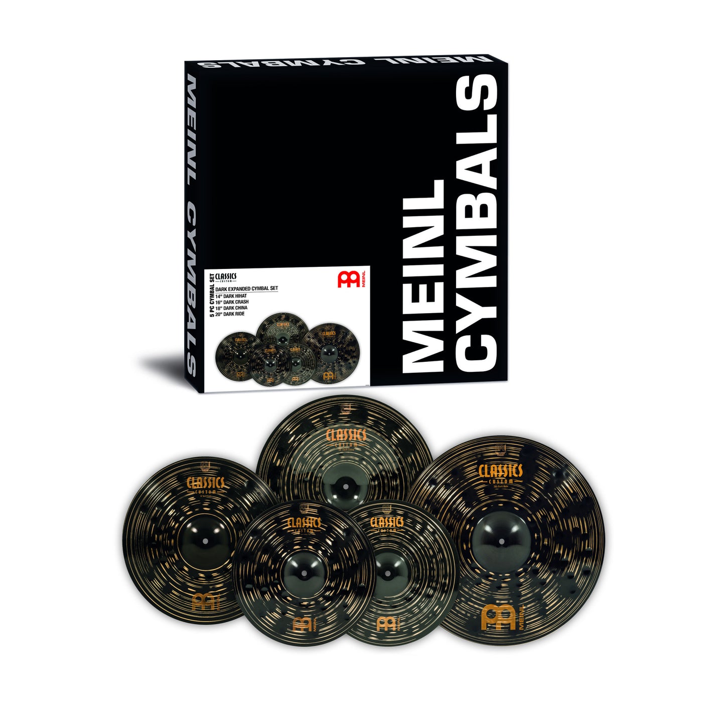 MEINL Cymbals Classics Custom Dark Expanded Cymbal Set