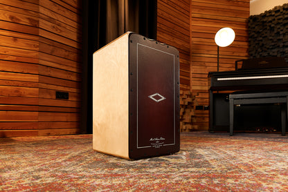 MEINL Percussion Artisan Edition Series String Cajon Soleá Line - Dark Red Burst