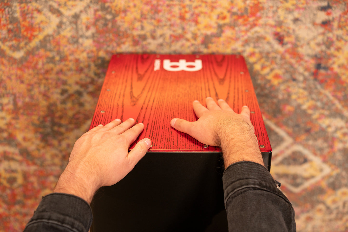 MEINL Percussion Headliner® Series Snare Cajon - Tango Red Fade