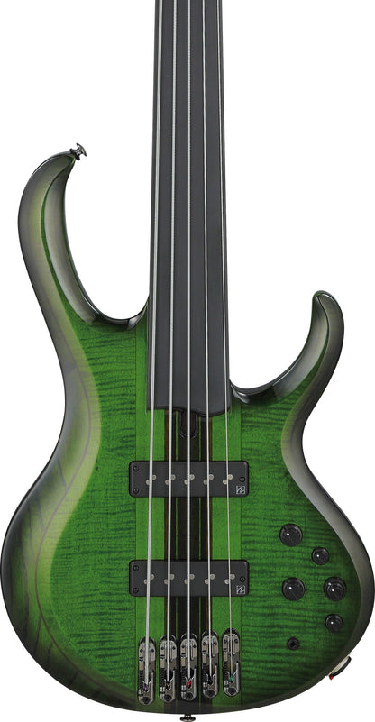 IBANEZ Steve Di Giorgio Signature E-Bass 5-String Fretless - Dark Moss Burst