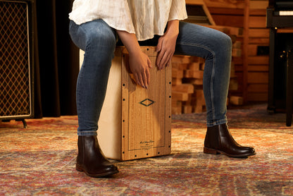 MEINL Percussion Artisan Edition Series String Cajon Tango Line - Light Eucalyptus
