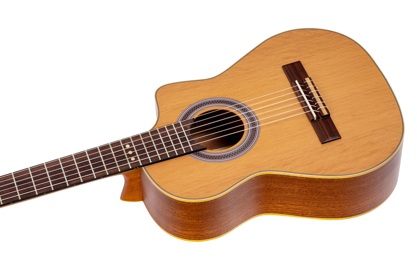ORTEGA Requinto Series Pro 1/2 Akustikgitarre 6-String - Natural + Gigbag