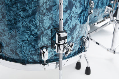TAMA Starclassic Walnut/Birch Duracover Wrap Floor Tom 14" x 14" - Turquoise Pearl/Chrom HW