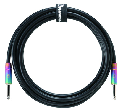 IBANEZ GLIDELINE Serie Instrumentenkabel 3,05m 2 gerade Stecker, schwarz