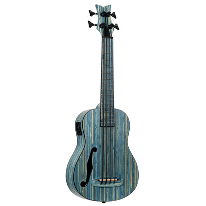 ORTEGA Bamboo Serie Short Scale Uke Bass 4 String - Solid Bamboo Stonewashed + Bag