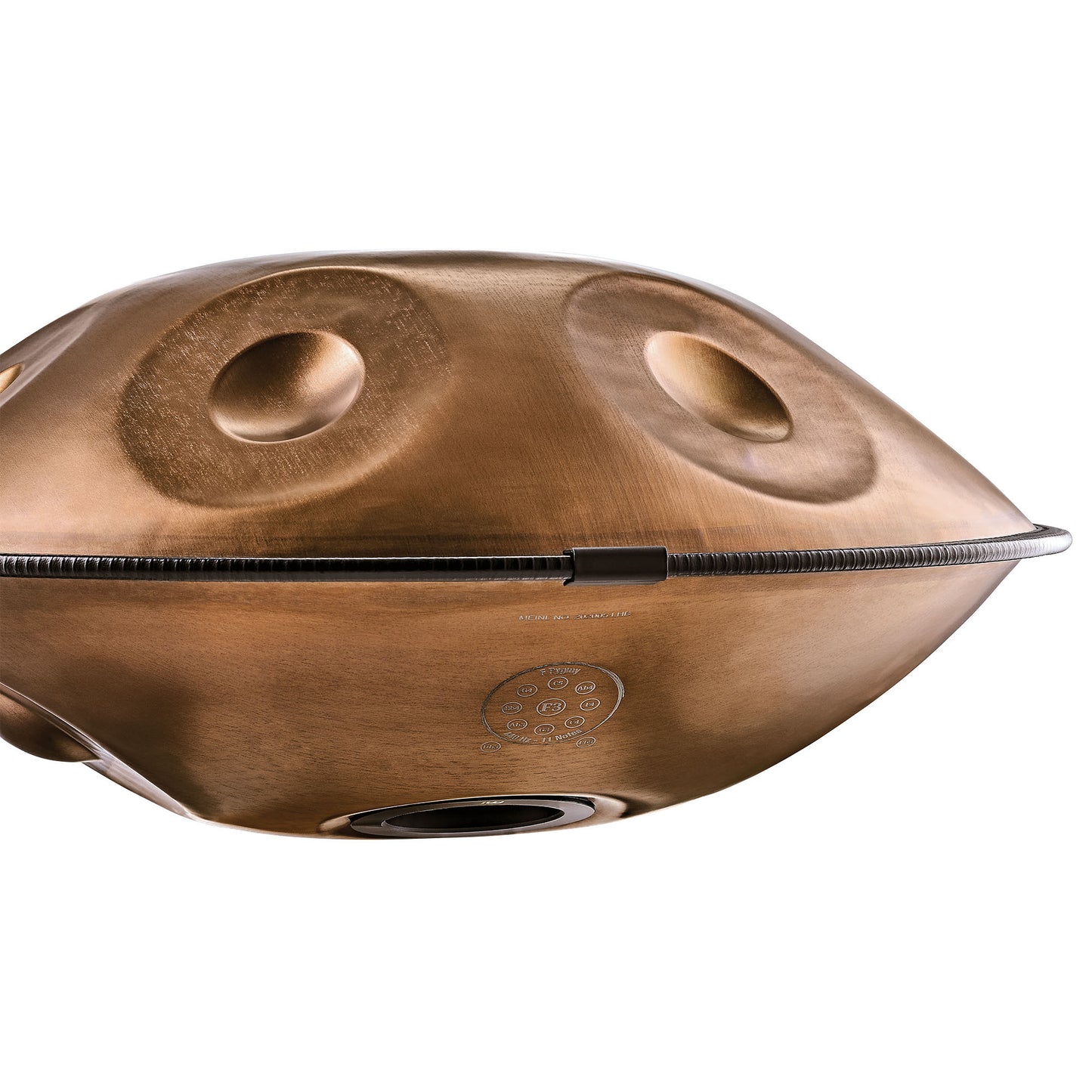 MEINL Sonic Energy Sensory Handpan, Stainless Steel, F Pygmy, 11 Notes, 440 Hz, Vintage copper