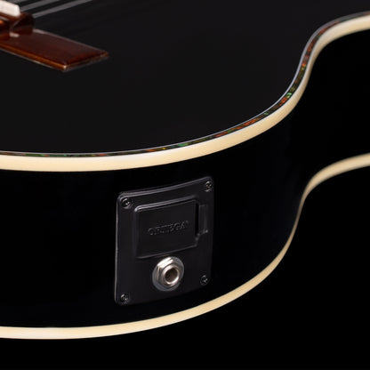 ORTEGA Family Series Pro 4/4 Konzertgitarre 6 String - Massive Fichte / Mahagoni Black + Bag
