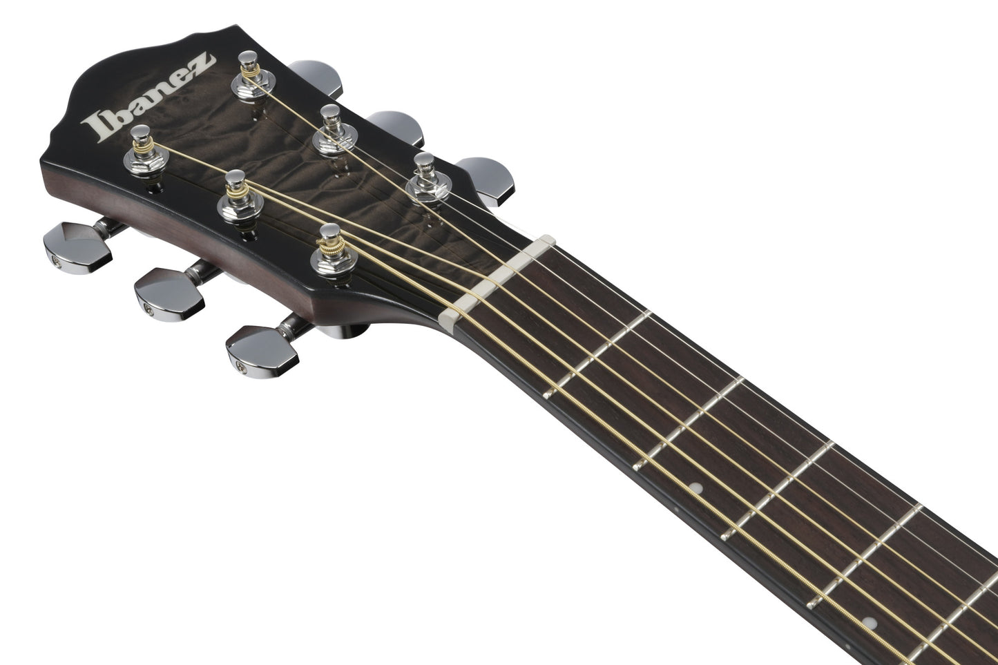 IBANEZ AEWC Acoustic Guitar 6-String - Transparent Black Sunburst Top & Natural High Gloss Back & Side
