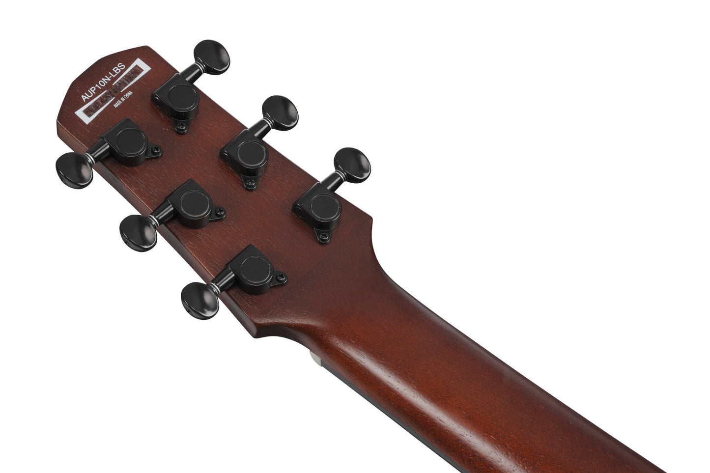 IBANEZ AU Piccolo Guitar 6-String - Open Pore Light Brown Sunburst + Gig Bag