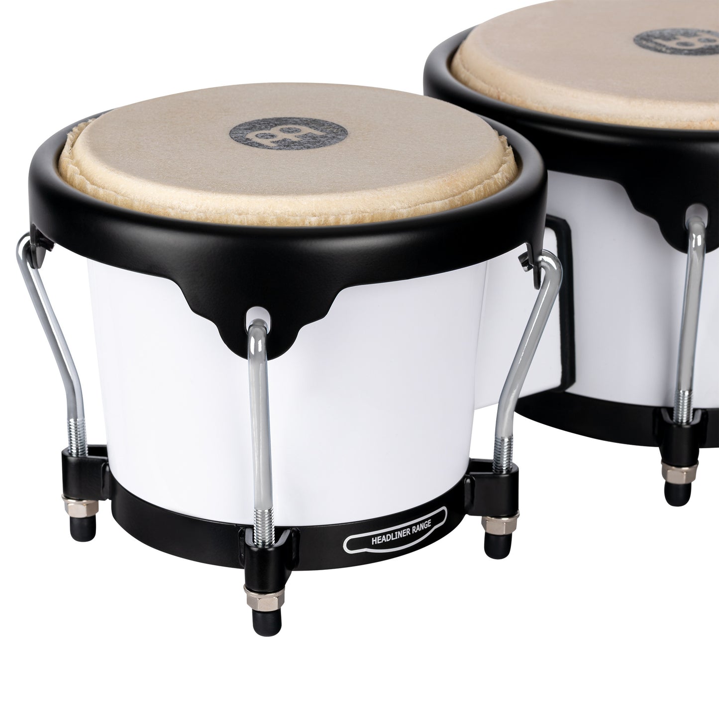 MEINL Percussion Journey Series Bongo 6 1/2" Macho & 7 1/2" Hembra - Bright White