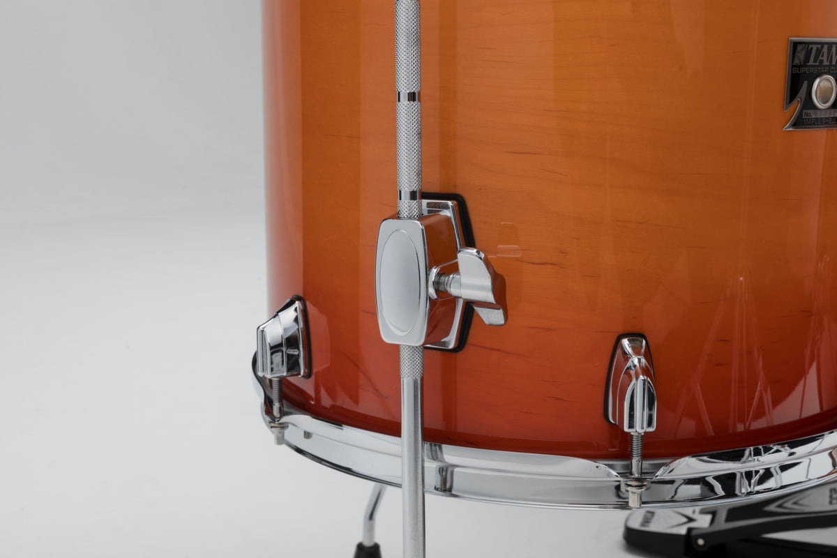 TAMA Superstar Classic Floor Tom 16" x 14" - Tangerine Lacquer Burst/Chrom HW
