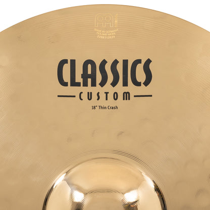 MEINL Cymbals Classics Custom Brilliant Thin Crash - 18"