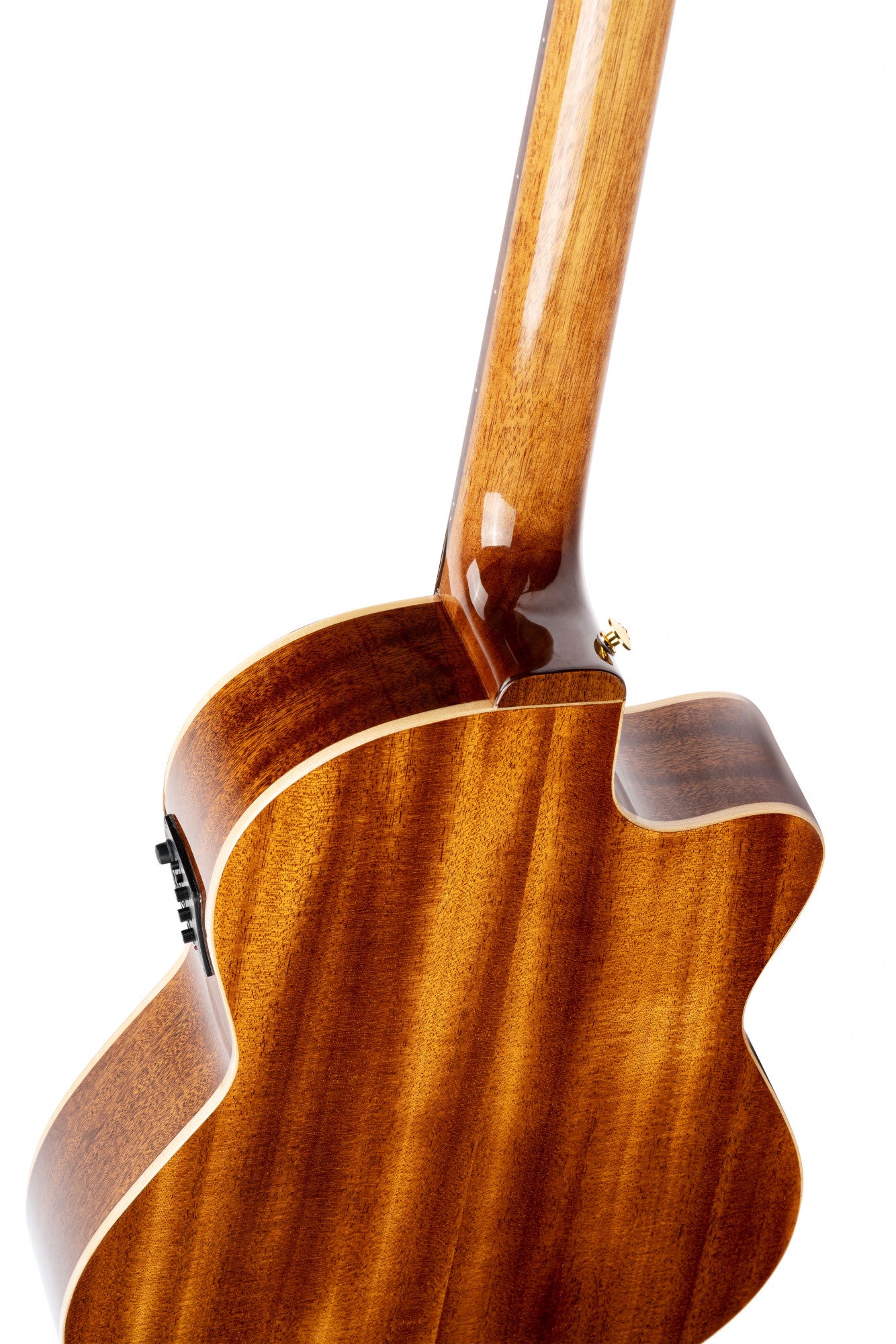 ORTEGA Performer Series 4/4 Thinline Konzertgitarre 6-String Lefty - Natural + Gigbag
