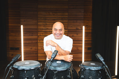 MEINL Percussion Artist Series Diego Galé Quinto 11"/REMO® Black Calfskin Skyndeep Heads - Midnight Star
