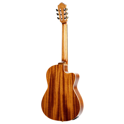 ORTEGA Performer Series 4/4 Thinline Konzertgitarre 6-String Lefty - Natural + Gigbag