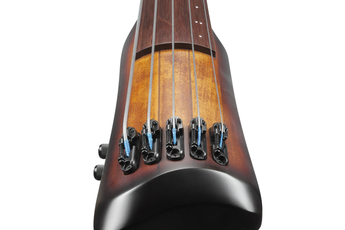 IBANEZ Bass Workshop Elektronischer Kontrabass 5-String - Mahogany Oil Burst + Gigbag & TAMA Roadpro Ständer