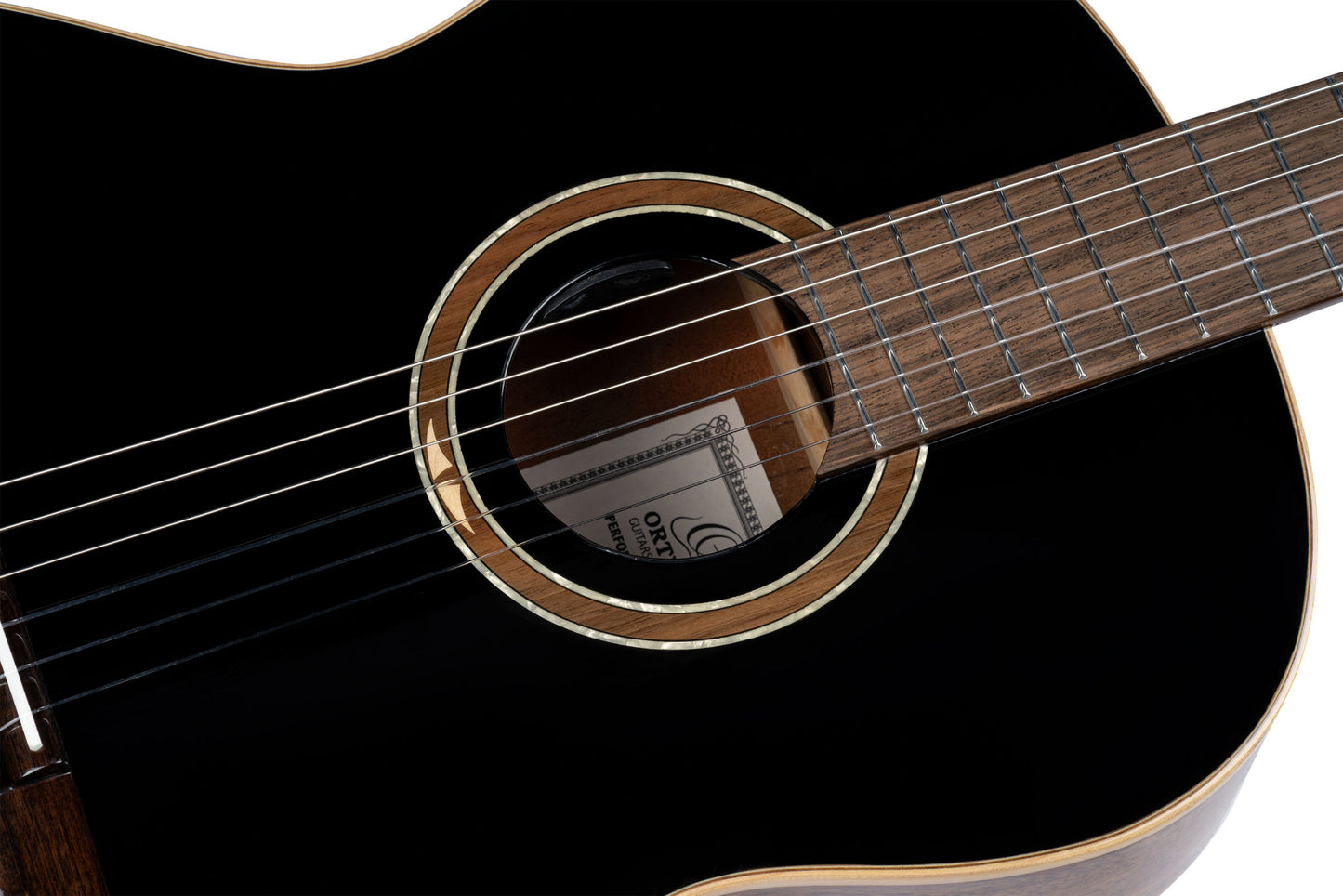 ORTEGA Performer Series 4/4 Konzertgitarre 6-String - Black + Gig Bag