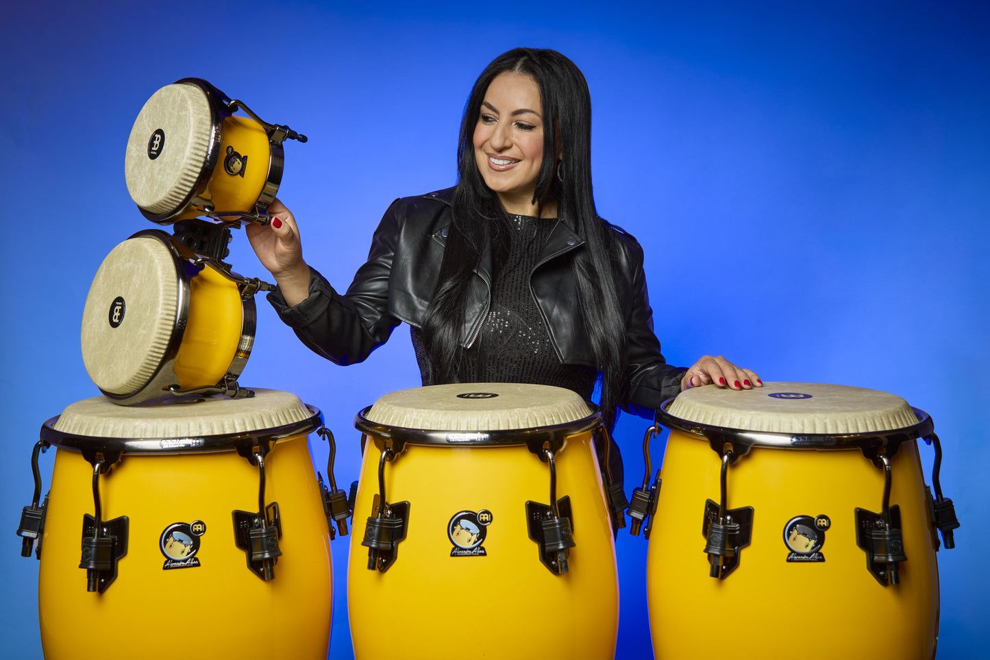 MEINL Percussion Artist Series Alexandra Alban Signature 11 3/4" Conga - Sunrise Yellow