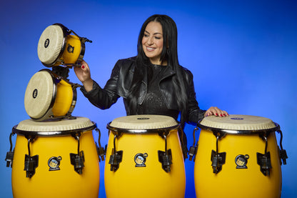 MEINL Percussion Artist Series Alexandra Alban Signature 11 3/4" Conga - Sunrise Yellow