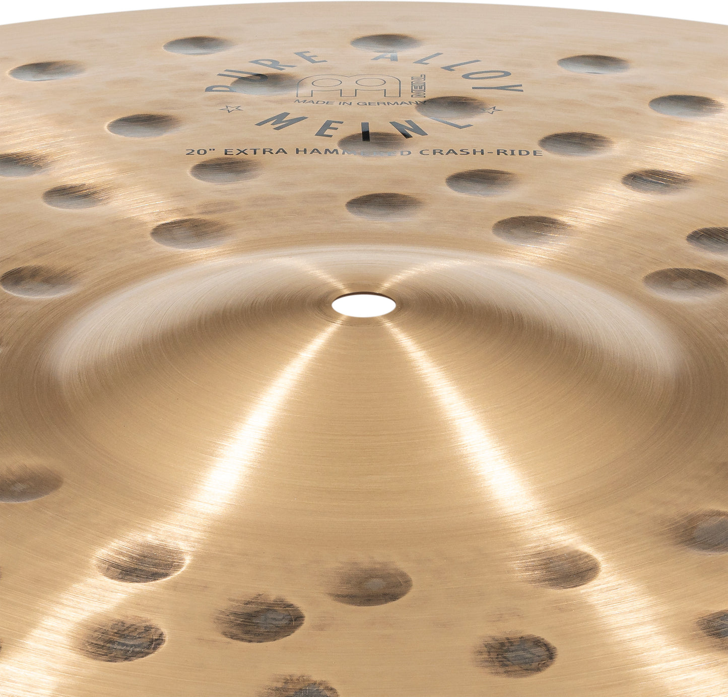MEINL Cymbals Pure Alloy Extra Hammered Crash-Ride - 20"