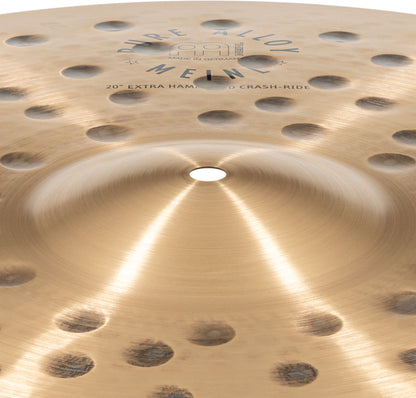 MEINL Cymbals Pure Alloy Extra Hammered Crash-Ride - 20"