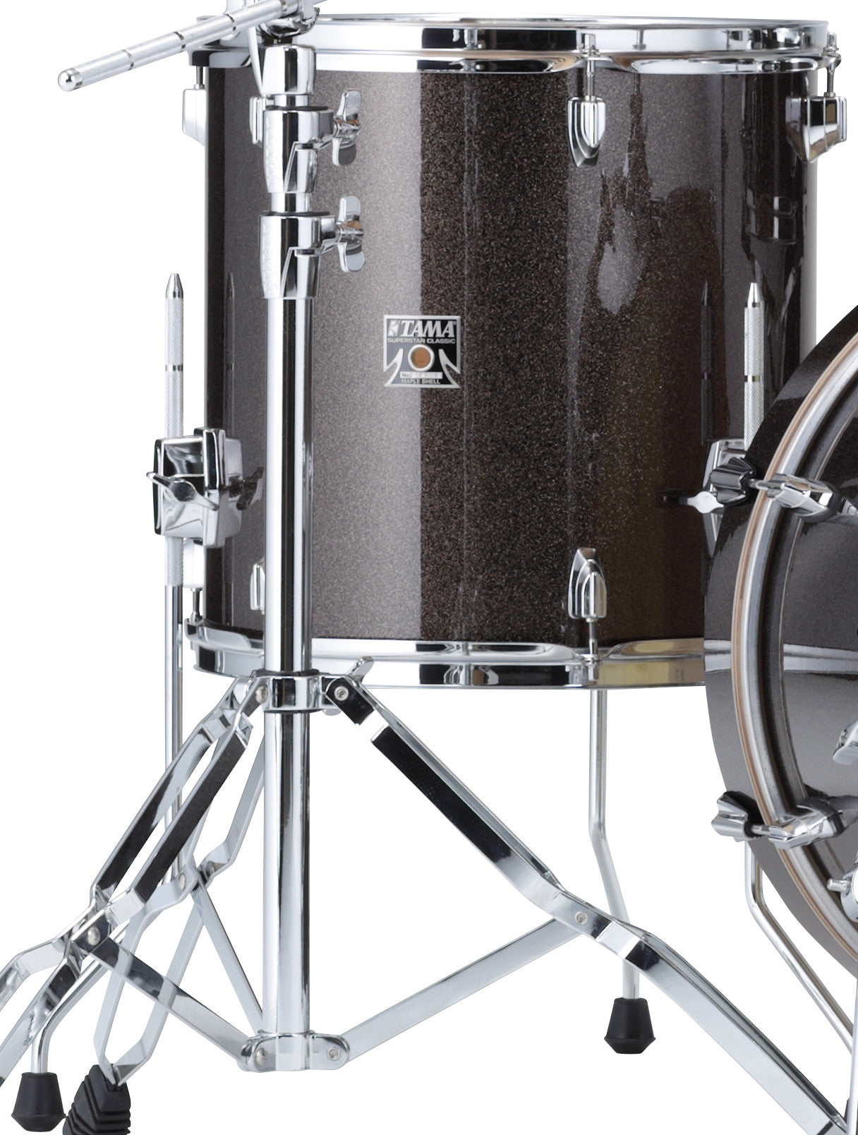 TAMA Superstar Classic Floor Tom 18" x 16" - Midnight Sparkle/Chrom HW