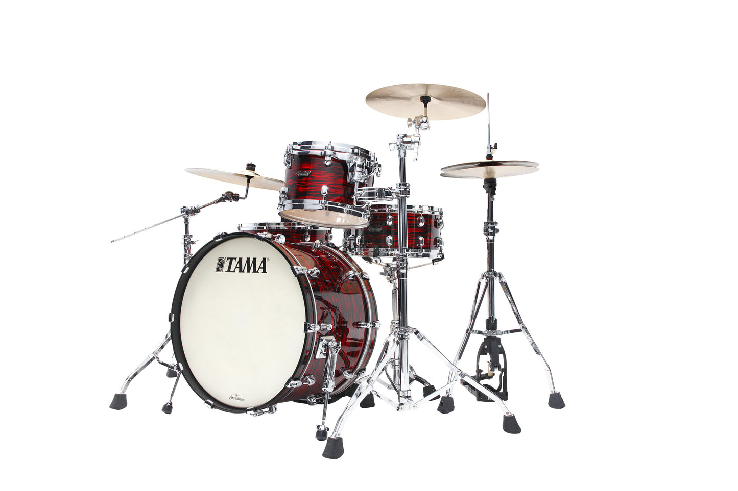 TAMA Starclassic Maple Duracover Wrap Shell Kit 3 teilig - Red Oyster/Chrom HW