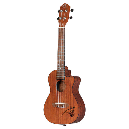 ORTEGA Bonfire Serie Preamp Konzert Ukulele 4 String - Fichte/Sapele Natur