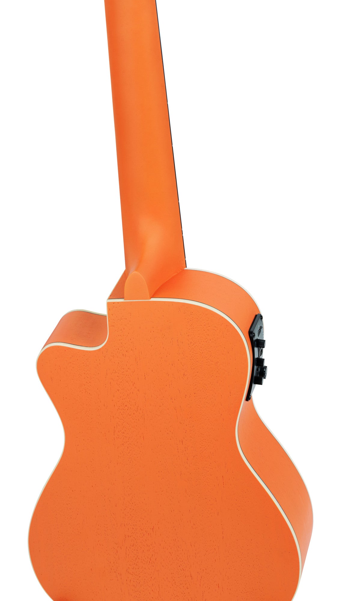 ORTEGA Custom Built Series Halloween Edition Concert Preamp Ukulele 4 String - Pumpkin Orange