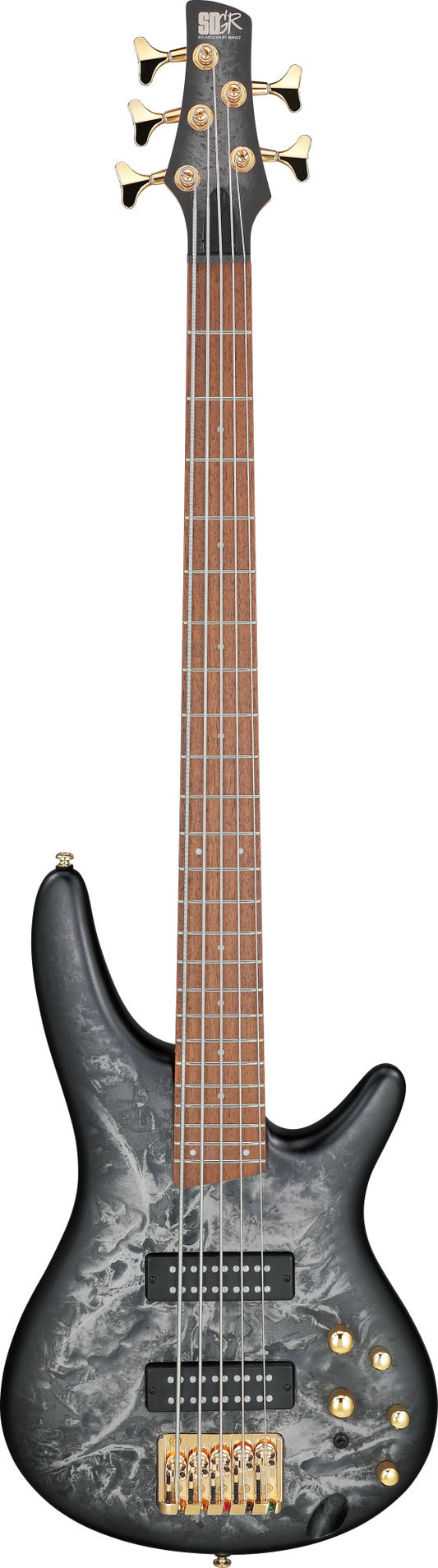 IBANEZ SR Electric Bass 5-String - Black Ice Frozen Matte