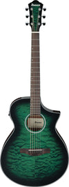 IBANEZ AEWC Akustikgitarre 6-String - Transparent Emerlad Burst Top & Natural High Gloss Back & Side