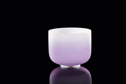 MEINL Sonic Energy Color-Frosted Crystal Singing Bowl 8" - B4/Crown Chakra/440 Hz - Purple