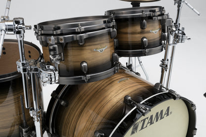 TAMA Starclassic Maple Exotic Shell Kit 4 teilig - Natural Pacific Walnut Burst/Smoked Black Nickel HW
