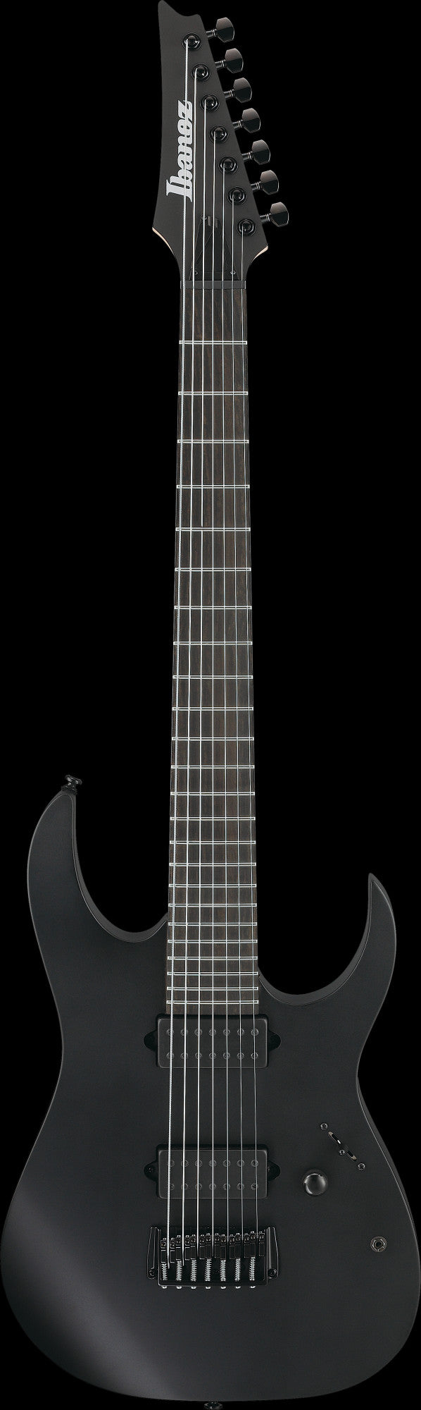 IBANEZ Iron Label RG Electric Guitar 7-String - Black Flat